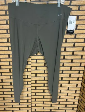 Nike Olive 7/8 Length High Rise Leggings Size 1X thumbnail 1