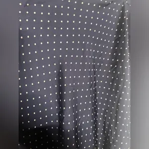 Victoria’s Secret Navy Polka Dot Satin Nightgown Slip With Lace Sz L thumbnail 4