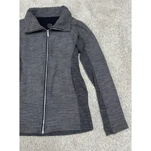 Lululemon Radiant Jacket II Heathered Core Dark Gray Full Zip Size 4 thumbnail 4