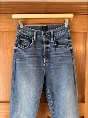 MOTHER The Tripper Ankle Fray Flared Jeans in We the Animals Wash Women’s 26 thumbnail 3