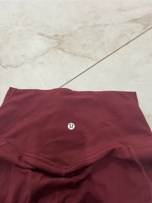 Lululemon Burgundy Align High Rise Pant with Pockets 25" Size 6 US thumbnail 4