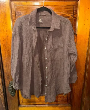 Aerie Button Down Coverup thumbnail 1