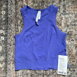 NWT Lululemon Swift Ventilated Running Tank Charged Indigo Purple W1DSMS Size 2 thumbnail 3