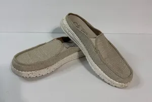 Hey Dude Women's Slip-On Sneakers in Beige and Off-White thumbnail 1