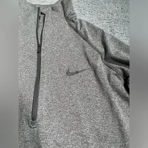 Nike dri-fit Quarter-Zip Pullover medium gray thumbnail 4