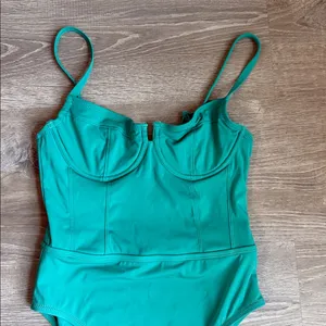 NEW Solid & Striped The Veronica One Piece swimsuit in a teal Small thumbnail 5