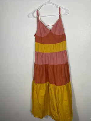 Tiered Colorblock Maxi Dress thumbnail 5