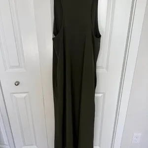 Athleta Olive Green Maxi Dress size M thumbnail 6