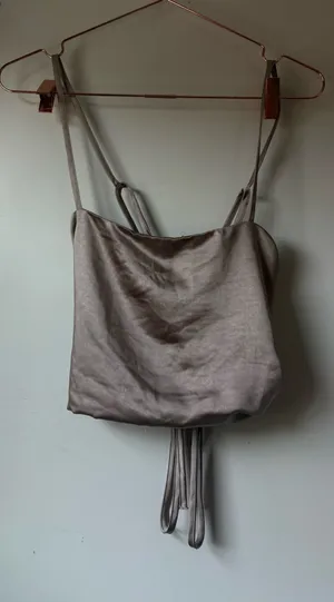 Satin ZARA Top Lace Back thumbnail 1