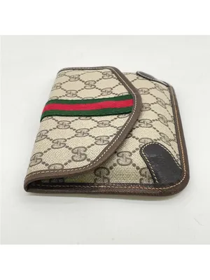 Gucci Beige GG PVC/Leather pouch thumbnail 5