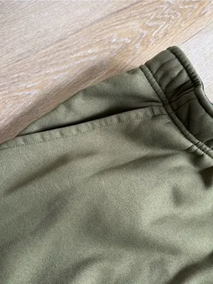 Nike Olive Fleece Jogger Sweatpants with Swoosh thumbnail 5