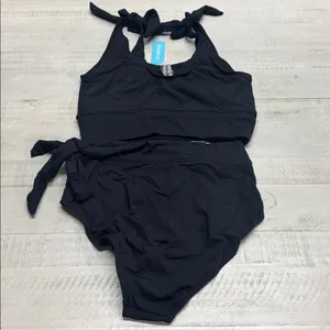Yonique High Waisted Tummy Control Bikini Modest Bathing Suit 2PC swimsuit thumbnail 11