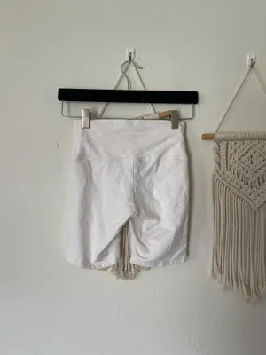 Aritzia TNA white bike shorts thumbnail 3