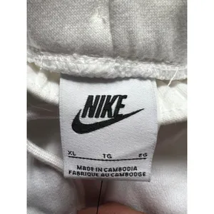 Nike Air Women’s oversized loose fit joggers XL white and gray with swoosh New thumbnail 3