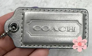 2" COACH Fob Bag Charm Hang tag Hangtag thumbnail 1