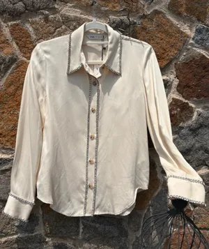 Zara Embellished Blouse thumbnail 1