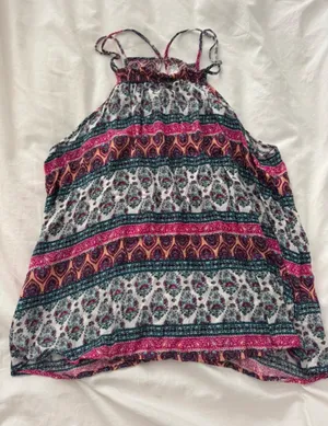 Pink Rose Multi Color Tank Top thumbnail 1