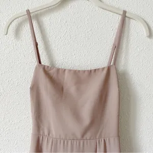 Show Me Your Mumu Lauren Tie Back Maxi Dress Soft Beige Chiffon Size XXS Wedding thumbnail 3