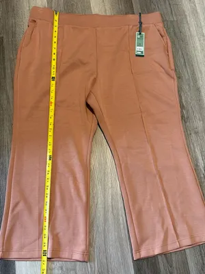 Terra & Sky Cropped Ponte Knit Pants in Dusty Rose size 2x thumbnail 7