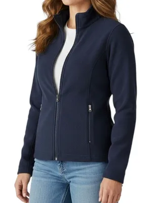 REI Polartec Fleece Full Zip Jacket Women M Blue Active Outdoor Everyday Comfort thumbnail 1