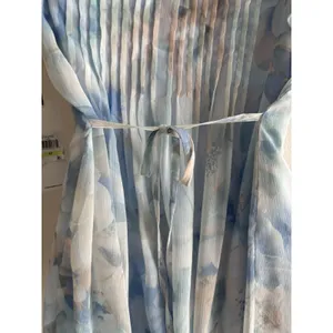 Calvin Klein Women Blue‎ Multi Printed Flutter Sleeve A-Line Mini Dress NWT 4P thumbnail 6