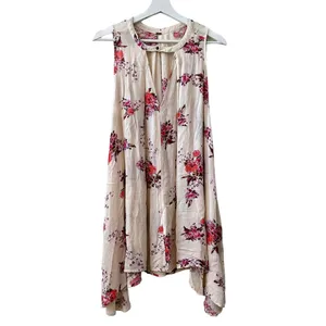 Free People Tree Swing Floral Sleeveless Tunic Mini Boho Dress S thumbnail 6