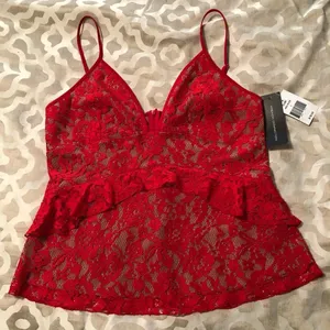 French Connection Ruffle Lace Tank thumbnail 2