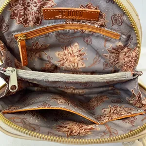 HOBO Nash Tassel Oyster White Leather Zip-Around Crossbody Bag thumbnail 4