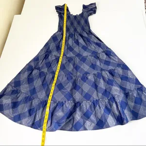 Hill House Ellie Nap Dress Navy Glitter Check, XS thumbnail 9