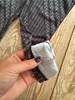 Aerie Chill Play Move Fleece Lined Cable Knit Leggings M thumbnail 2