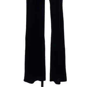 Lulus Moody at Midnight Black Velvet Notched Strapless Jumpsuit Small Party thumbnail 4
