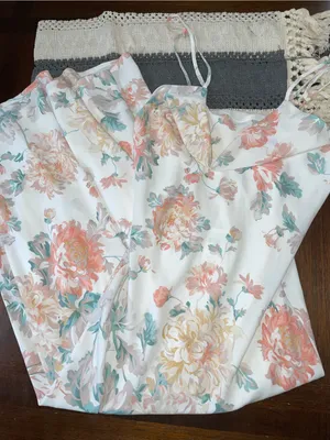 Abercrombie & Fitch Floral Slip Dress Womens small Cowl Neck Satin Midi NWT thumbnail 2