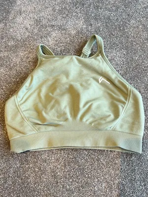 Oner Active Sage Green Seamless High Neck Racerback Sports Bra XS/S thumbnail 3