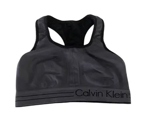 Calvin Klein Black Grey Reversible Athletic Performance Sports Bra Women's Small thumbnail 1