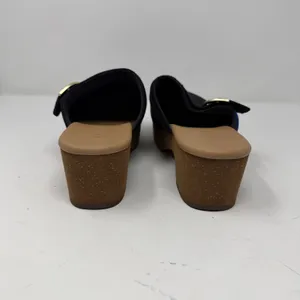 Rothy's The Platform Clog Black Knit Gold Buckle Women Size 11.5 thumbnail 4