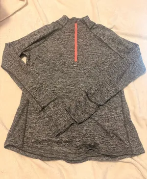 Tangerine Long Sleeve Quarter-Zip thumbnail 1
