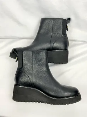 Cole Haan ZERØGRAND City Wedge Chelsea Boots Sz 6.5 Booties Leather Side-Zip thumbnail 5