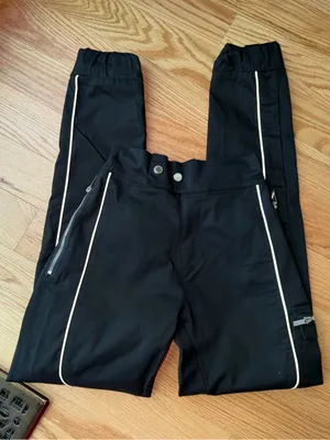 Maniere De Voir Black Reflective Cargo Jogger Pants Size 6 Y2K Techwear thumbnail 1
