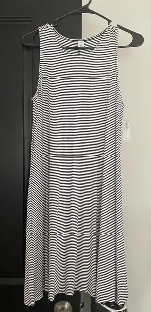 Old Navy Striped Swing Dress NWT thumbnail 1