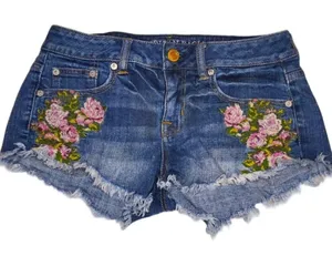 Hollister embroidered shorts thumbnail 1