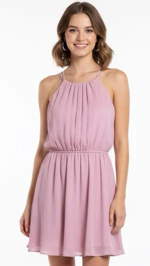 ABERCROMBIE & FITCH Women’s Sheer Layered Midi Dress thumbnail 1