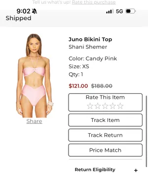 Shani Shemer bathing suit top Pink Size XS thumbnail 3