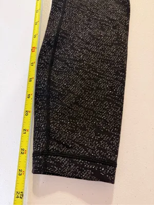 lululemon wunder under fleece heather gray leggings size 6 thumbnail 5