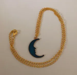 Blue Crescent Moon Necklace 🌙 thumbnail 1