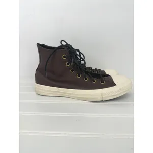 Converse Chuck Taylor All Star Leather High Top Sneakers Brown Men 5.5 Women 7.5 thumbnail 4