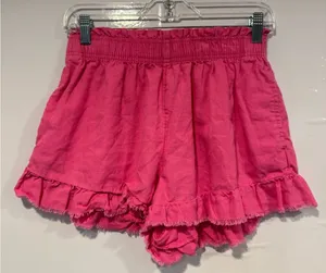 Bright pink‎ aerie ruffle shorts thumbnail 1