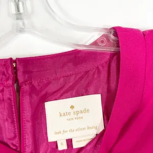 Kate Spade Size‎ 6 Dress Hot Pink Shift Mini Scalloped Crew Lined Keyhole 1352 thumbnail 9