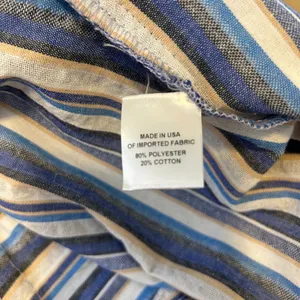 DREW Striped Jumpsuit Medium V Neck Sleeveless Wide Leg‎ Drawstring thumbnail 7