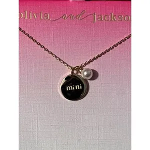 Olivia & Jackson Mini Charm Necklace Silver‎ Plated 16" Adjustable Chain New thumbnail 2