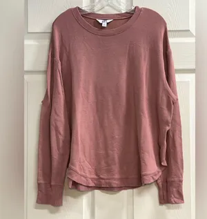 JoyLab Dusty Rose Sweatshirt with Thumb Holes - Size XL - GUC thumbnail 1
